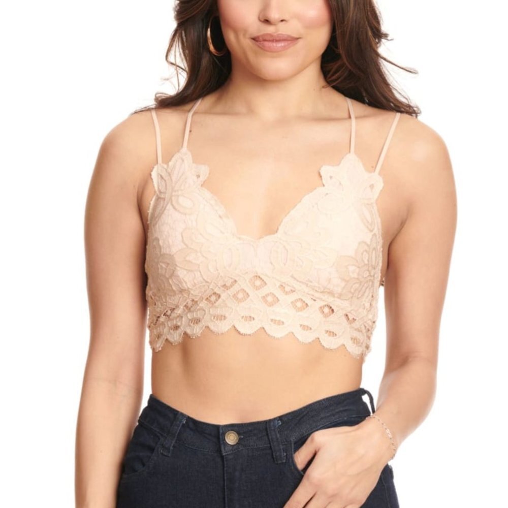 Beige strappy lace bralette sizes 36, 38 and 40 NIB - Picture 4 of 5